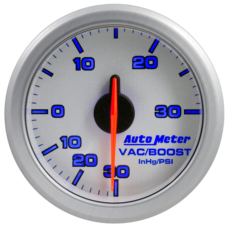 Autometer 2-1/16" Boost/Vac, 30 IN HG/30 Psi, Airdrive, Silver 9159-UL User 6