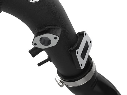 aFe 22-23 Hyundai Kona N L4 2.0L (t) BladeRunner Aluminum Hot and Cold Charge Pipe Kit - Black 46-20624-B 46-20624-B Photo - Close Up