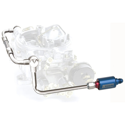 Edelbrock Dual Feed Line/Thunder Series Carb w/fuel Filter 8133 Photo - Primary