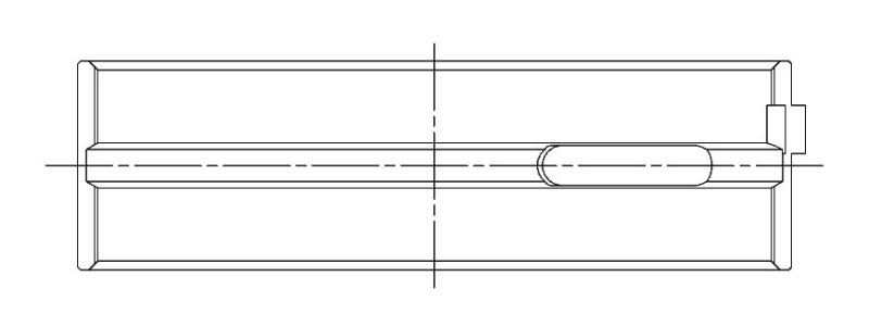 ACL Ford 4.0L AU/BA 6cyl 360 Deg Thrust STD Size High Perf Main Bearing Set w/.001 Oil Clearance 7M2094HX-STD 7M2094HX-STD Technical Drawing