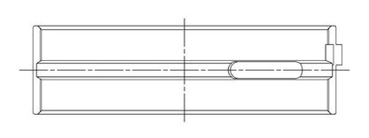 ACL Ford 4.0L AU/BA 6cyl 360 Deg Thrust STD Size High Perf Main Bearing Set w/.001 Oil Clearance 7M2094HX-STD 7M2094HX-STD Technical Drawing