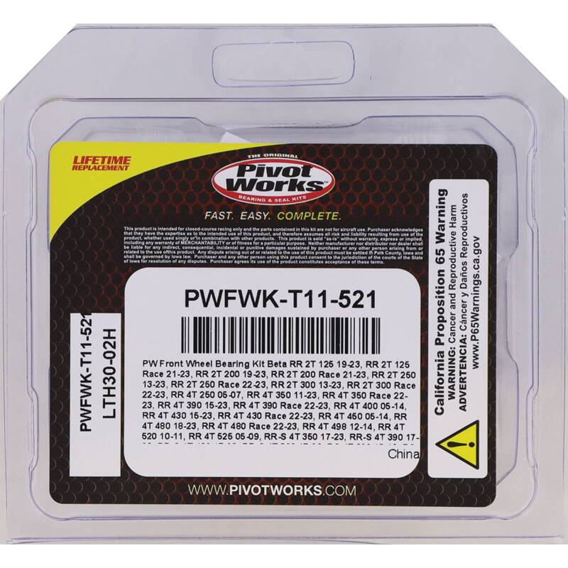 Pivot Works Ktm Fw Brg Kit PWFWK-T11-521 PWFWK-T11-521 Photo - Primary
