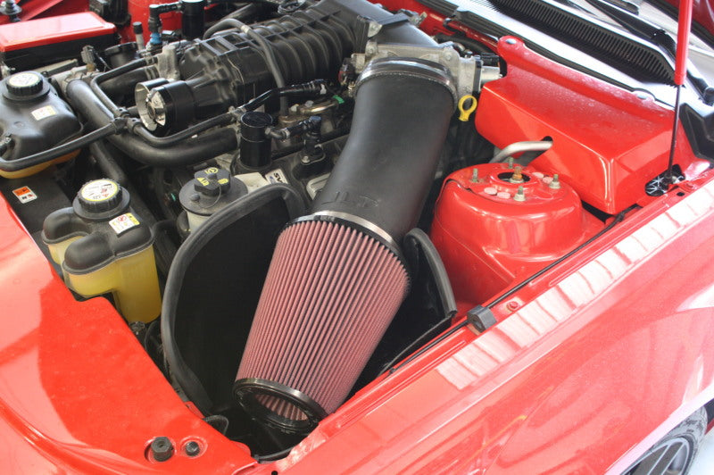 JLT 07-09 Ford Mustang GT500 Super Big Air Kit - Red Filter (For Kenne Bell 75mm TB 800+HP)Tune Req CAISP-GT500-07 CAISP-GT500-07 Photo - Primary
