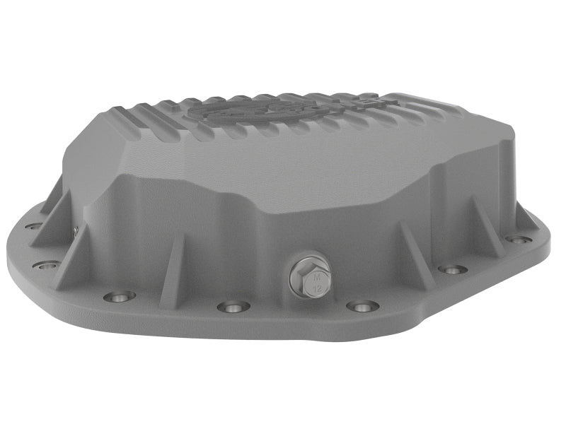 aFe Street Series Rear Differential Cover Raw w/ Machined Fins 01-18 GM Diesel Trucks V8-6.6L (td) 46-71060A 46-71060A Photo - Unmounted