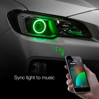 XKGLOW XK Glow 2x110mm - RGB Switchback Halo Million Color XKCHROME Smartphone App Controlled Kit XK042008-110 XK042008-110 User 1