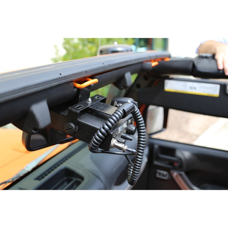 Rugged Ridge Radio Mounting Bracket,CB;07-18 Jeep Wrangler JK 11503.95 Photo - Mounted