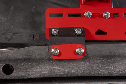 UMI Performance 78-88 GM G-Body Modular Adjustable Transmission Crossmember - Red 3108-R 3108-R Photo - Mounted