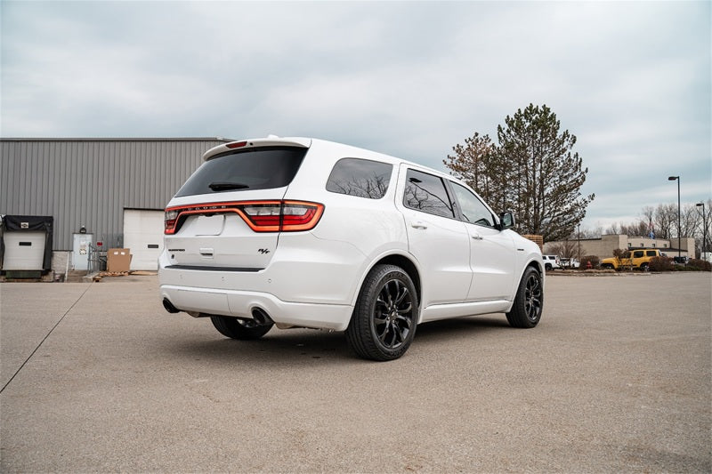 CORSA Performance Corsa 11-23 Dodge Durango Xtreme 2.5in Cat-Back Dual Rear Exit w/ Single 4.5in Black PVD Tips 21186BLK 21186BLK Photo - Mounted