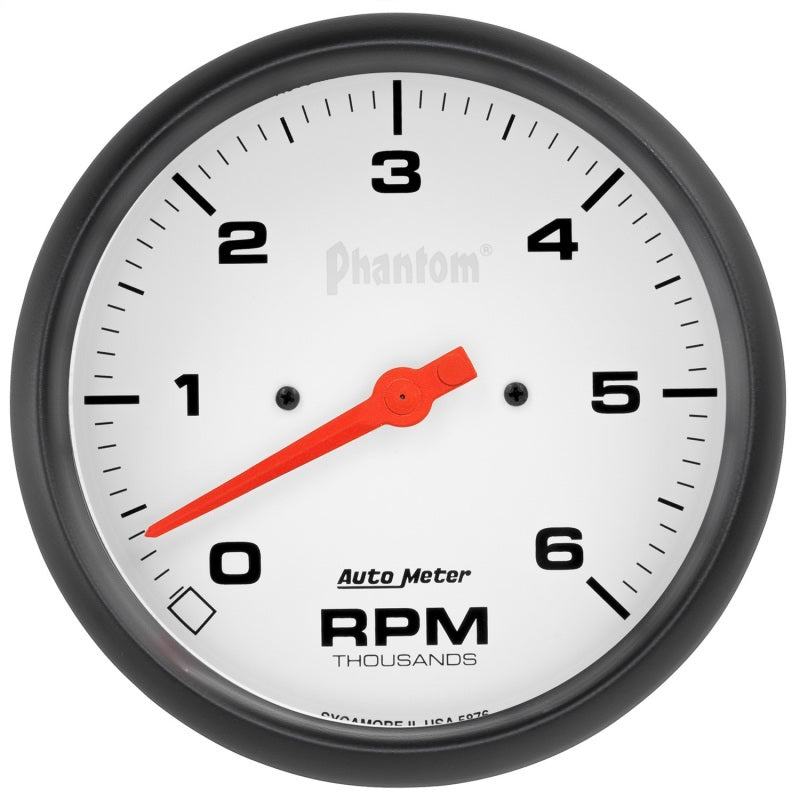 Autometer Gauge, Tachometer, 5", 6K Rpm, In-Dash, Phantom 5876 Photo - Primary