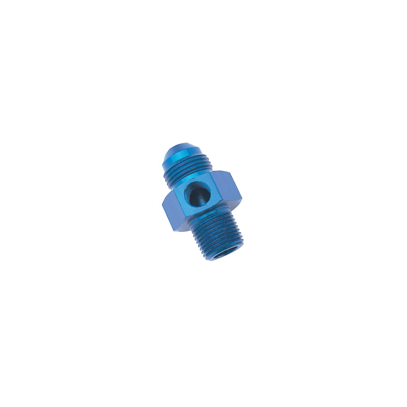 Russell -6 AN Flare To 3/8 Inch Pipe Pressure Adapter (Blue Finish) 670060 Photo - Primary