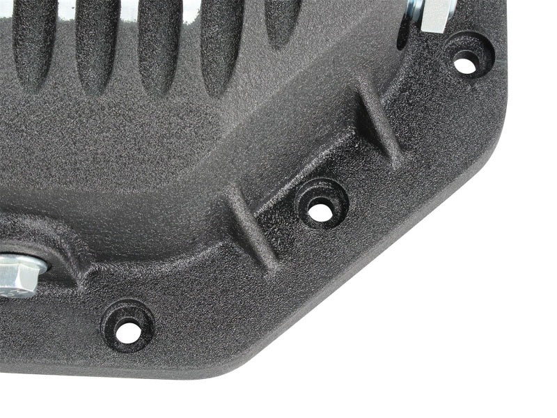 aFe Pro Series Rear Differential Cover Black w/ Machined Fins : Dodge/RAM 46-70272 Photo - Unmounted