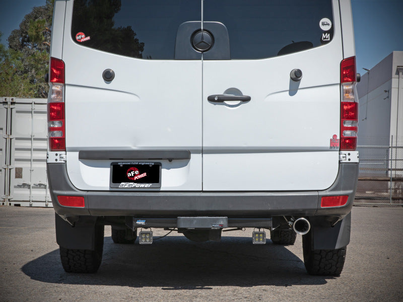 aFe Vulcan Series 3in 304SS DPF-Back Exhaust w/ Polished Tip 14-18 Mercedes-Benz Sprinter 2500 49-36502-P 49-36502-P Photo - Mounted