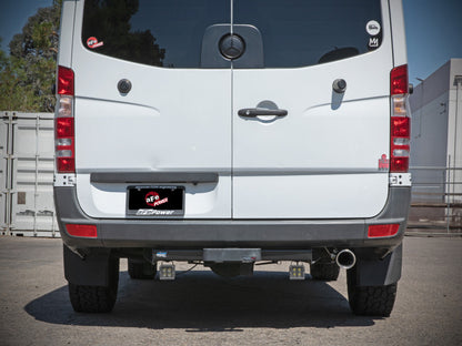 aFe Vulcan Series 3in 304SS DPF-Back Exhaust 10-25 MB Sprinter 2500/3500 V6-3.0L w/ Polished Tips 49-36504-P 49-36504-P Photo - Mounted