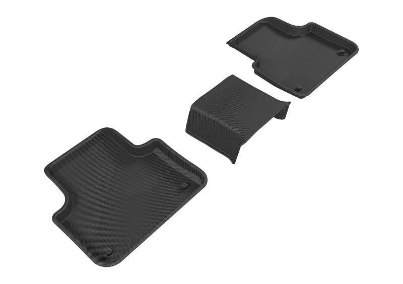 3D MAXpider 2017-2020 Audi Q7/Q8 Kagu 2nd Row Floormats - Black L1AD04021509 L1AD04021509 Photo - Primary