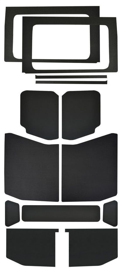 DEI 2018-Up Jeep Wrangler JL 4-Door Leather Look Headliner Complete Kit 13-pc - Black 50182 50182 Photo - Primary