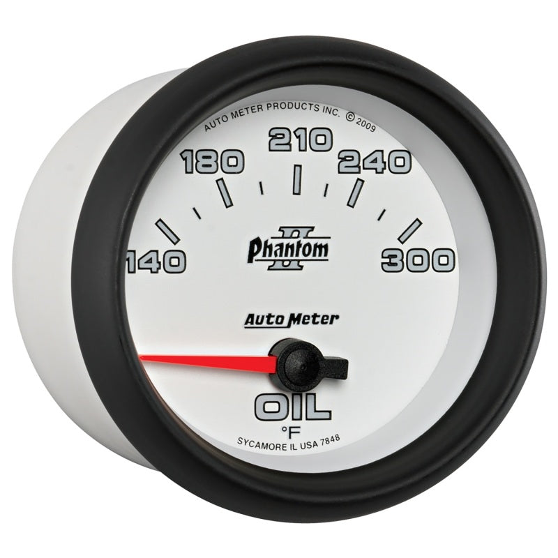 Autometer Phantom II 2 5/8in 140-300 Degree F Short Sweep Electronic Oil Temperature Gauge 7848 7848 User 5