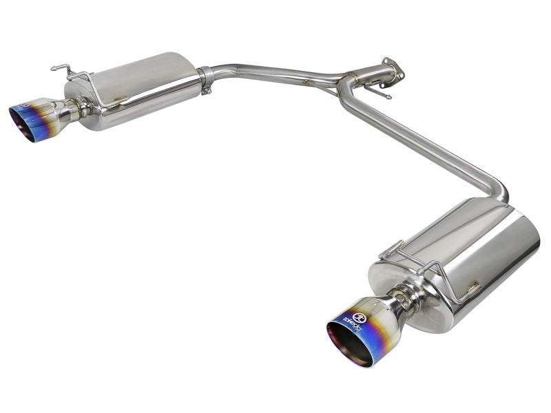 aFe Takeda 2.25-1.75in 304 SS Axle-Back Exh w/Blue Flame Tips 13-17 49-36604-L Photo - Primary