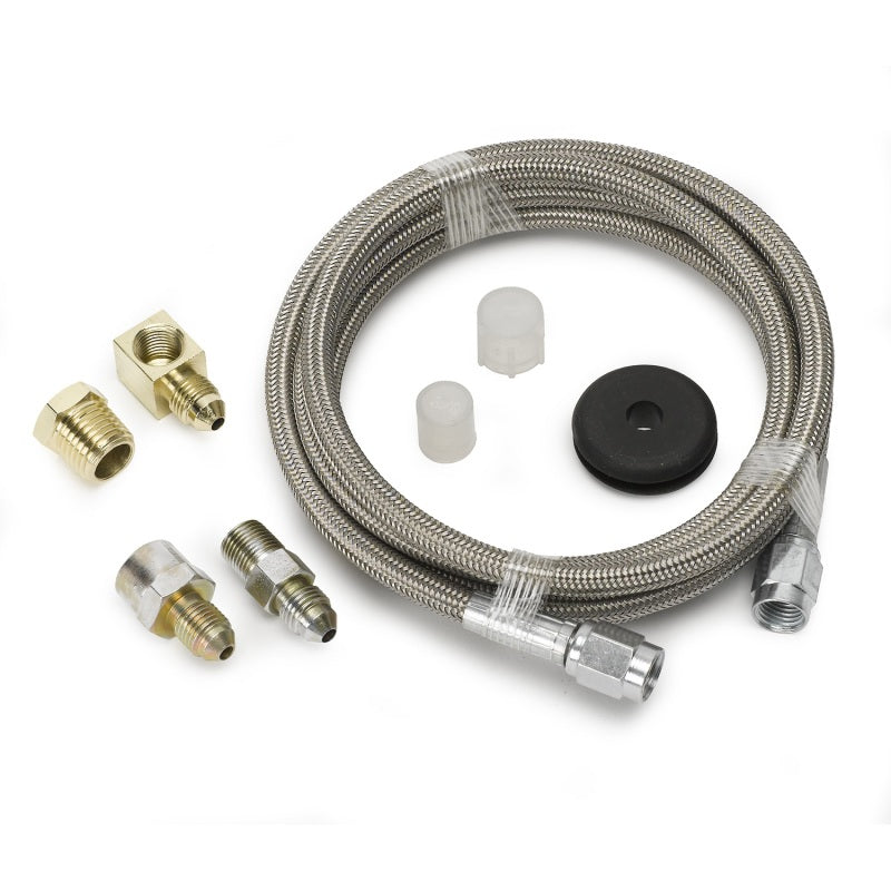 Autometer Line, Braided Stainless Steel, #3 Dia., 6ft. Length, -3an and 1/8" Npt 3236 Photo - Primary