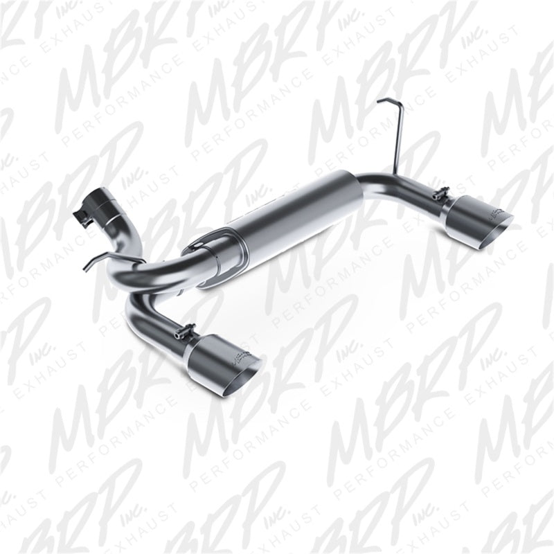 MBRP 07-14 Jeep Wrangler/Rubicon 3.6L/3.8L V6 Axle-Back Dual Rear Exit S5528AL Photo - Primary