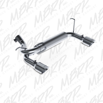 MBRP 07-14 Jeep Wrangler/Rubicon 3.6L/3.8L V6 Axle-Back Dual Rear Exit S5528AL Photo - Primary