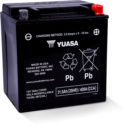 Yuasa Battery Yuasa YIX30L Maintenance Free AGM 12 Volt Battery YUAM7230L YUAM7230L User 1