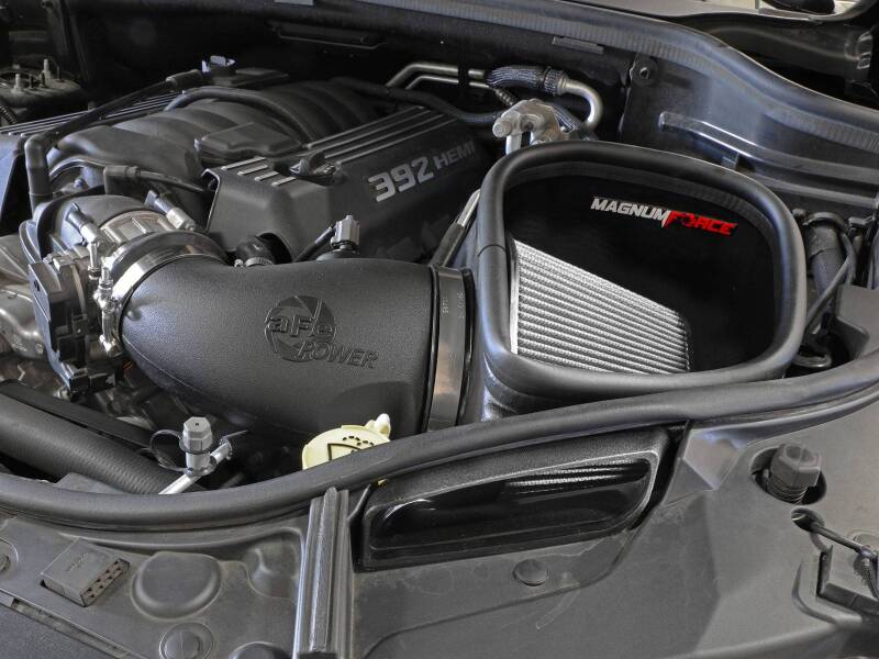 aFe MagnumFORCE Intake Stage-2 Pro DRY S 12-21 Jeep Grand Cherokee (WK2) V8-6.4L HEMI 54-13063D 54-13063D Photo - Mounted