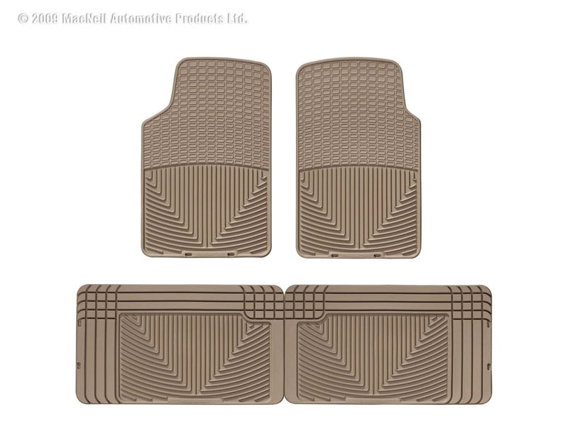 WeatherTech WT Rubber Mats - Rear - Tan Floor Mats Floor Mats - Rubber main image