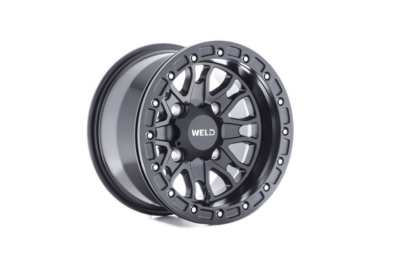 Weld UTV RF Series Raptor U500 15x10 Raptor Beadlock 4x136 5BS Satin BLK U500B0042500