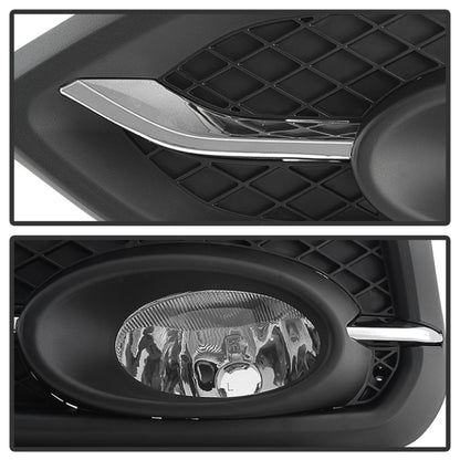 Spyder Honda Civic 2014-2015 2Dr/Coupe (EX Model Only)OEM Fog Light W/Switch- Clear FL-HC2014-2D-C 5080226 5080226 User 1