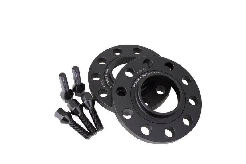 ISC Suspension BMW 5x120 Hub Centric (72.5 Hub Bore) Wheel Spacers 20mm Black (Pair) WSBMW20B