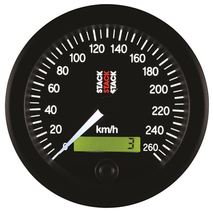 Autometer Stack 88mm 0-260 KM/H Electronic Speedometer - Black ST3802 ST3802 User 4