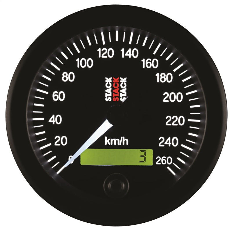 Autometer Stack 88mm 0-260 KM/H Electronic Speedometer - Black ST3802 ST3802 User 4