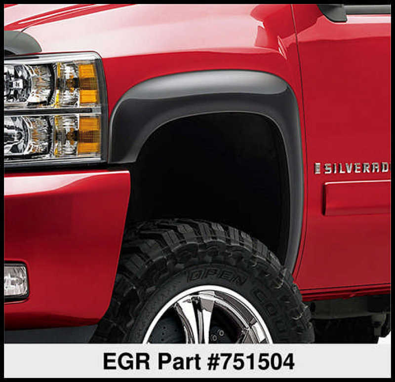 EGR 07-13 Chev Silverado 6-8ft Bed Rugged Look Fender Flares - Set 751504 751504 Thumbnail