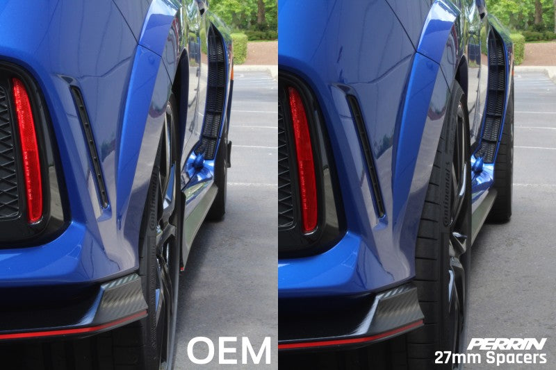 Perrin 17-18 Honda Civic Type R 64.1mm Hub 5x114.3 27mm Wheel Spacers (One Pair) PHP-WHL-027BK PHP-WHL-027BK Photo - Primary