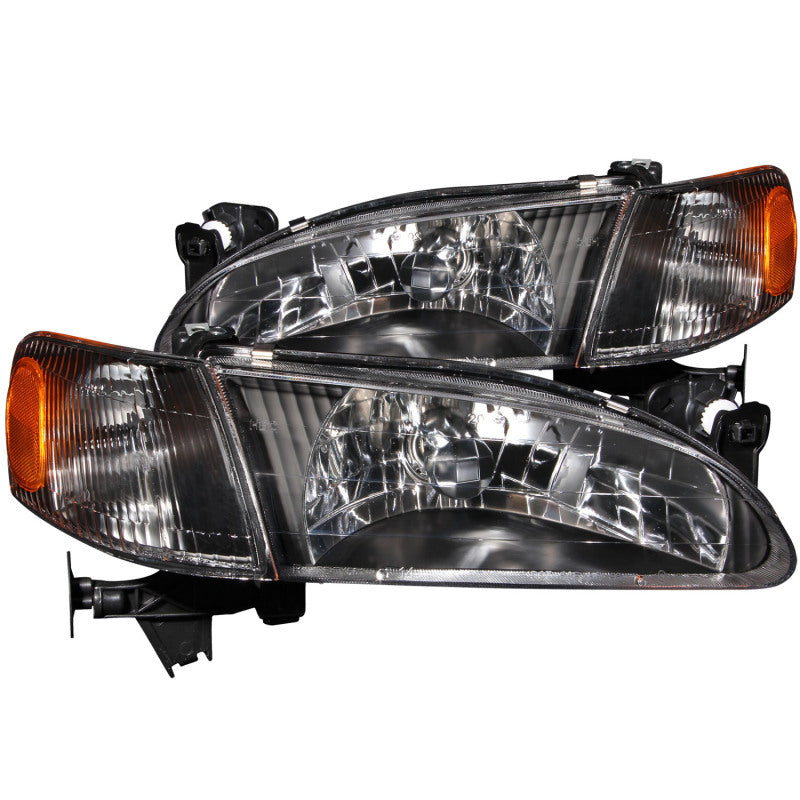 Anzo 1998-2000 Toyota Corolla Crystal Headlights Black 121131 Photo - Primary