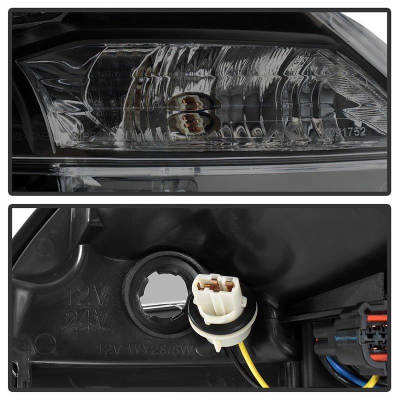 SPYDER xTune 13-15 Nissan Sentra DRL LED Light Bar Proj Halogen Headlights - Blk Smoke (PRO-JH-NS13-LB-BSM) 9042973 9042973 Photo - Unmounted