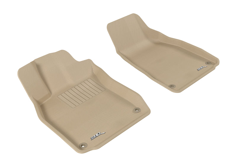3D MAXpider 2005-2011 Audi A6/S6 Kagu 1st Row Floormat - Tan L1AD00611502 L1AD00611502 Photo - Primary