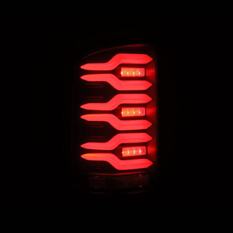 AlphaRex 14-18 GMC Sierra 1500/2500HD/3500HD LUXX-Series LED Tail Lights Blk w/Actv Light & Seq. Sig 630040 630040 User 5