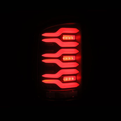AlphaRex 14-18 GMC Sierra 1500/2500HD/3500HD LUXX-Series LED Tail Lights Blk w/Actv Light & Seq. Sig 630040 630040 User 5