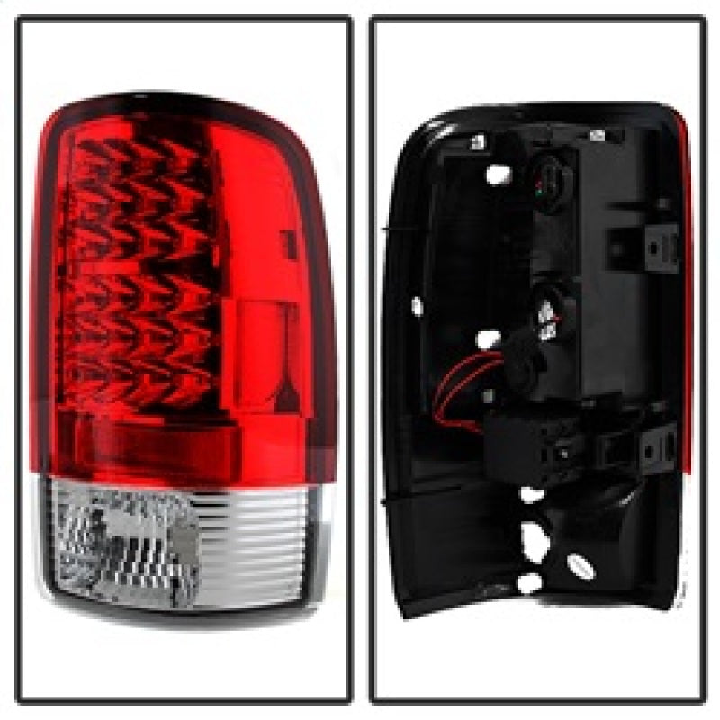 Spyder Chevy Suburban/Tahoe 1500/2500 00-06 LED Tail Lights Red Clear ALT-YD-CD00-LED-RC 5001542 5001542 Photo - Unmounted