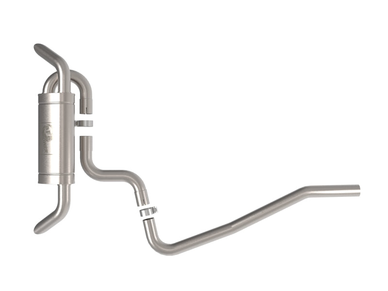 aFe MACH Force-Xp 3in - 2 1/2in SS Cat Back Exhaust System VW Tiguan 18-22 2.0- 110in Wheelbase 49-36449 49-36449 Photo - Unmounted