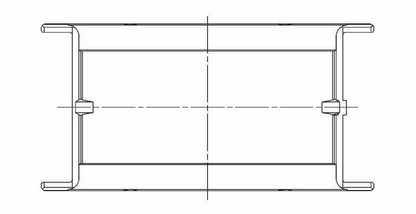 ACL Chevrolet V8 396/402/427/454 Race Series 10 Oversize Main Bearing Set - CT-1 Coated 5M829HC-10 5M829HC-10 Technical Drawing