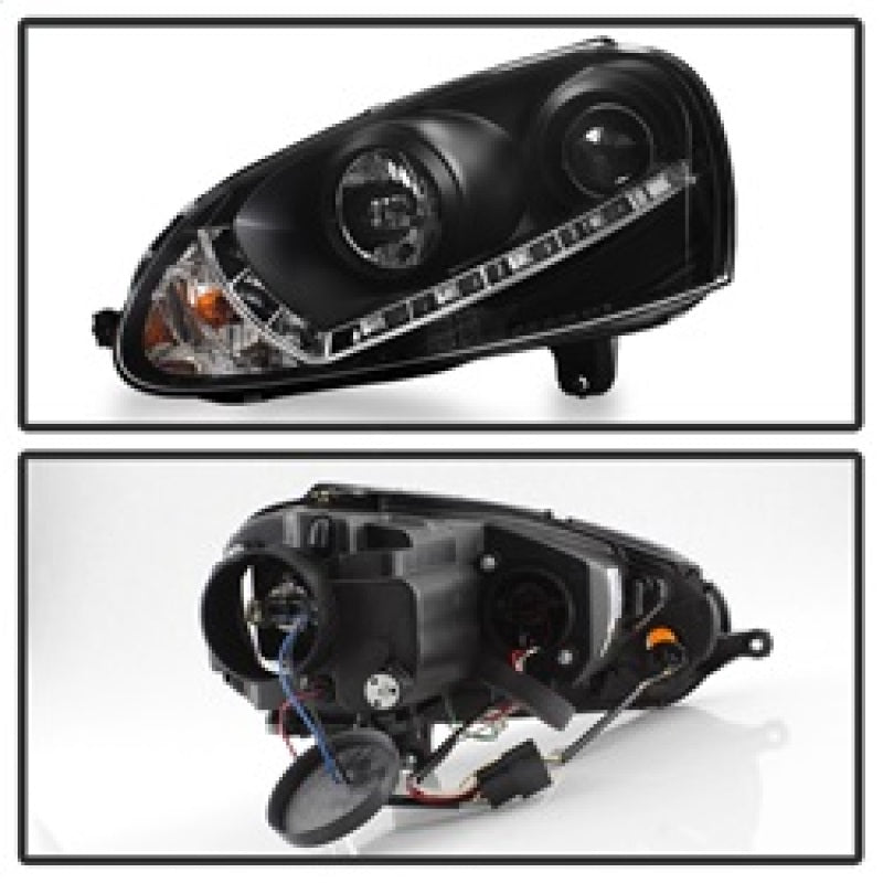 Spyder Volkswagen GTI 06-09/Jetta 06-09 Halogen Model Only - DRL Black PRO-YD-VG06-DRL-BK 5017505 5017505 Photo - Unmounted