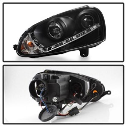 Spyder Volkswagen GTI 06-09/Jetta 06-09 Halogen Model Only - DRL Black PRO-YD-VG06-DRL-BK 5017505 5017505 Photo - Unmounted