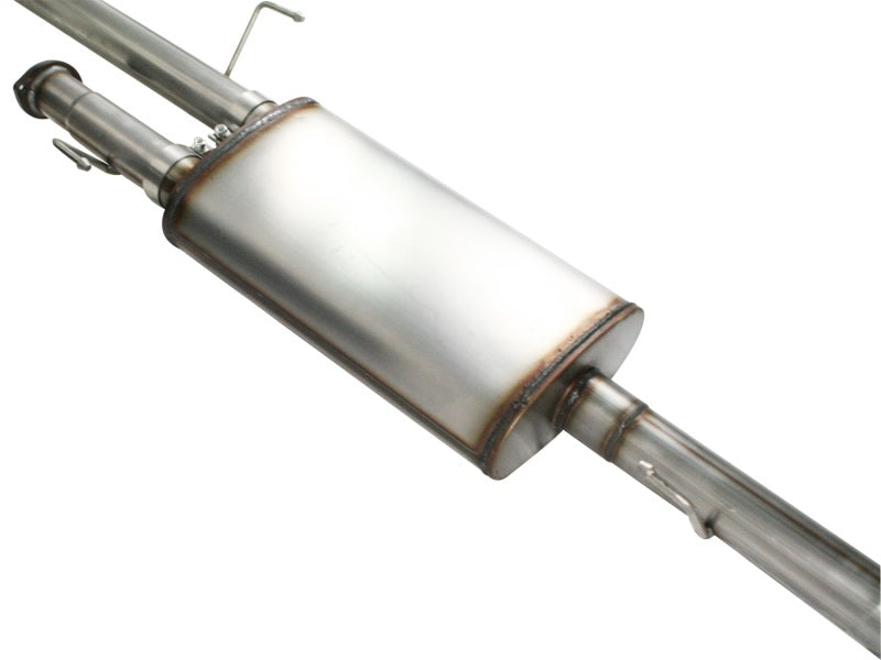 aFe MACH Force-Xp 3in Stainless Steel Cat-Back Exhaust System w/Black Tip: 49-46008-B Photo - Unmounted