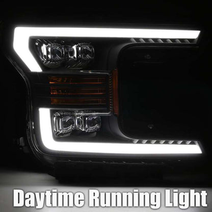 AlphaRex 18-19 Ford F-150 NOVA LED Proj Headlights Plank Style Matte Black w/Activ Light/Seq Signal 880182 880182 User 3