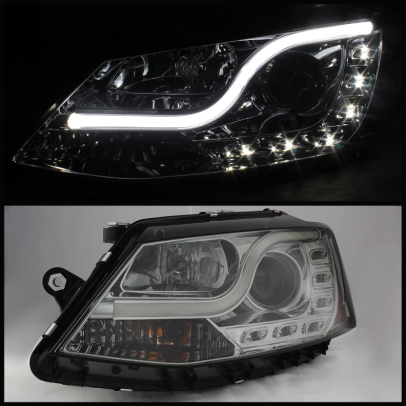 Spyder Volkswagen Jetta 11-14 Projector Headlights Halogen Light Tube DRL Smke PRO-YD-VJ11-LTDRL-SM 5073655 5073655 User 1