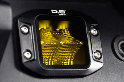 DV8 Offroad DV8 3-Inch Elite Series LED Amber Flush Mount Pod Light BE3FMW40W-A BE3FMW40W-A Photo - Unmounted
