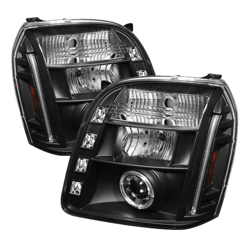 Spyder GMC Yukon 07-14/GMC Yukon Denali 07-14Projector Headlights LED Halo LED Blk PRO-YD-GY07-HL-BK 5029331 5029331 Photo - Primary