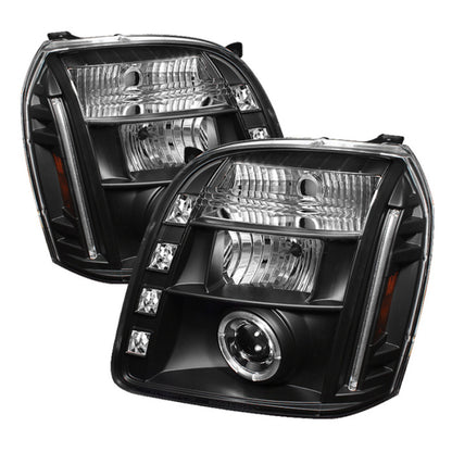 Spyder GMC Yukon 07-14/GMC Yukon Denali 07-14Projector Headlights LED Halo LED Blk PRO-YD-GY07-HL-BK 5029331 5029331 Photo - Primary